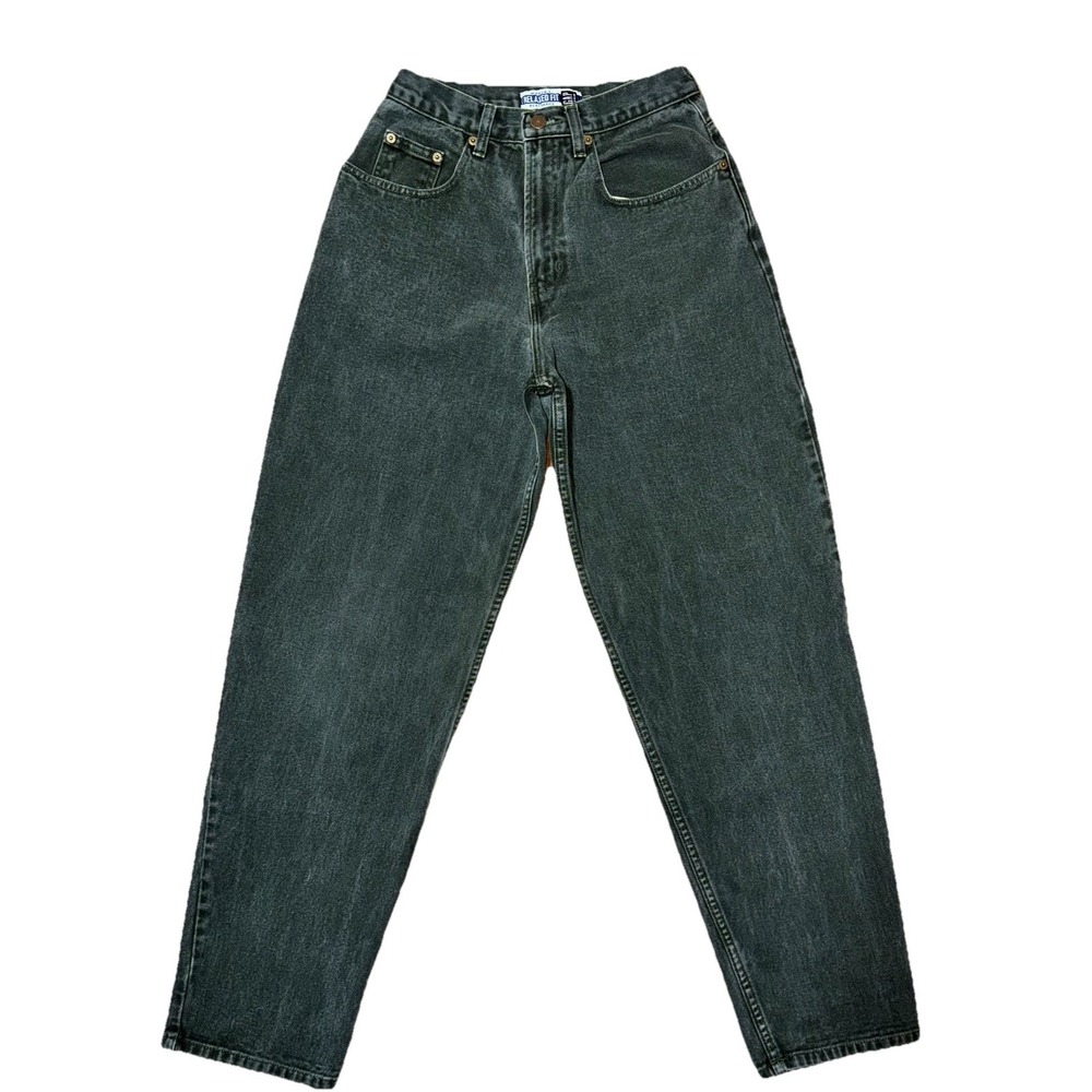 GAP Best Basics Relaxed Fit Olive Green Jeans Womens 8 Retro Y2K Style